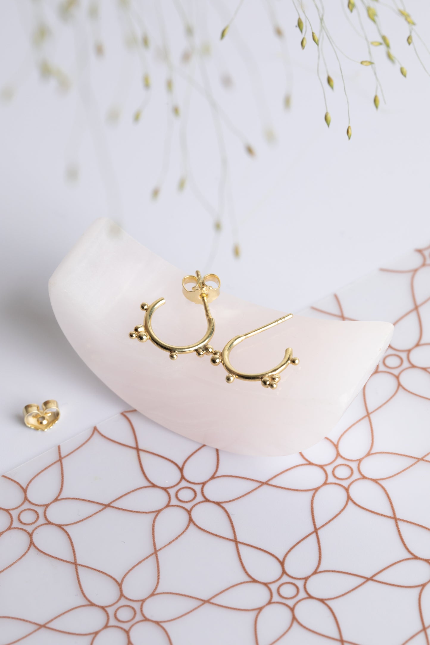 Morning Dew Mini-Hoop Earring