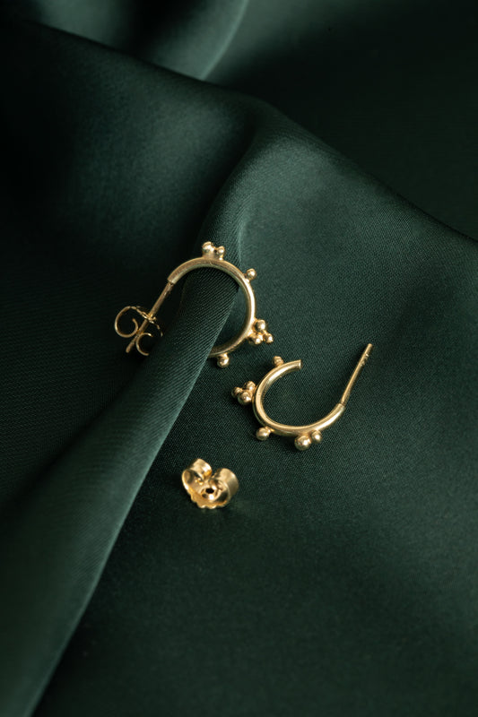 Morning Dew Mini-Hoop Earring