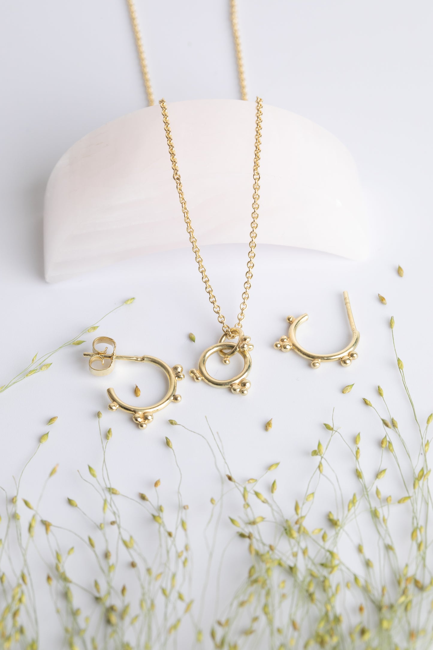 Morning Dew Mini-Hoop Earring