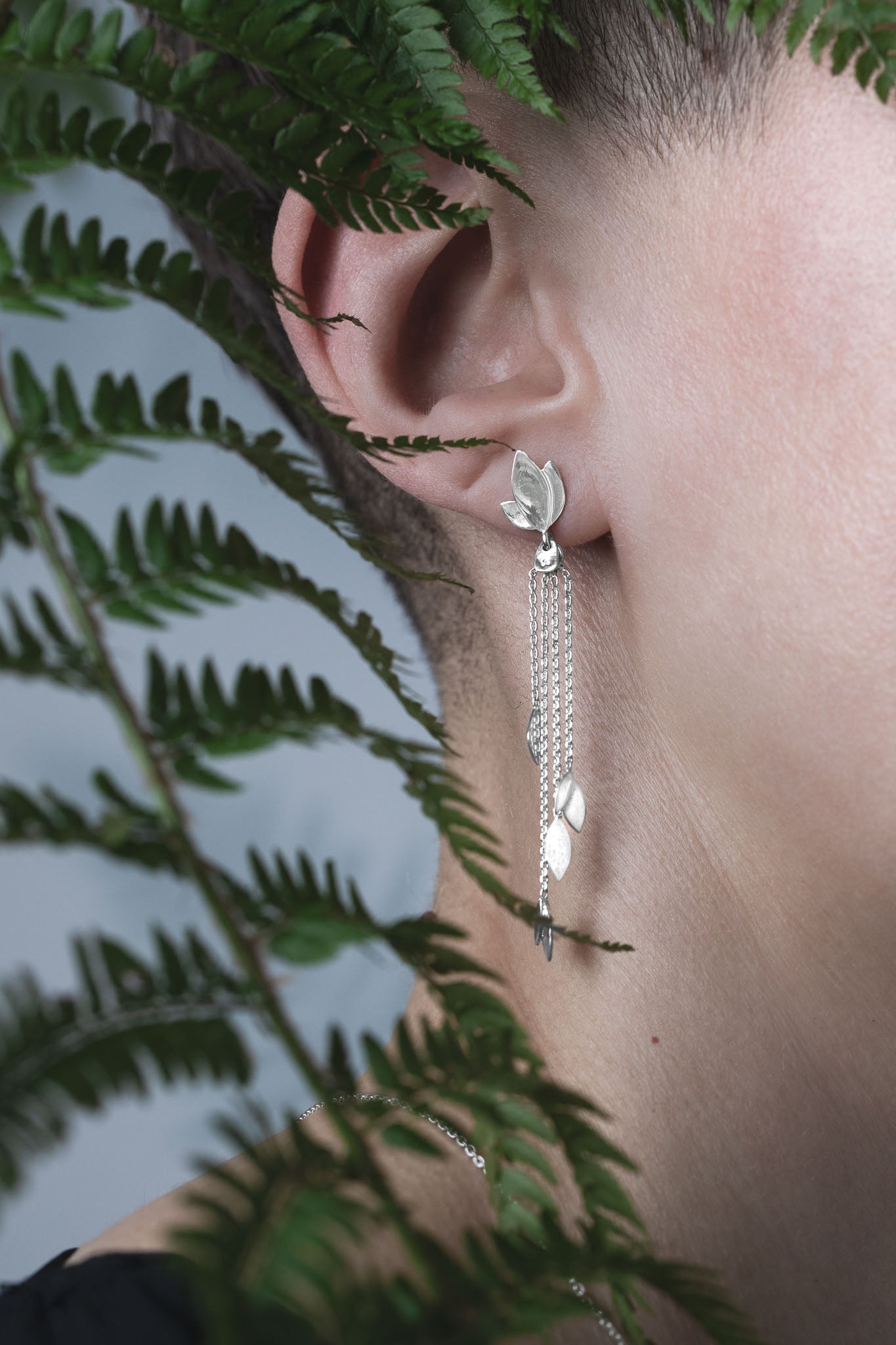 Forest Fern Drop Earrings